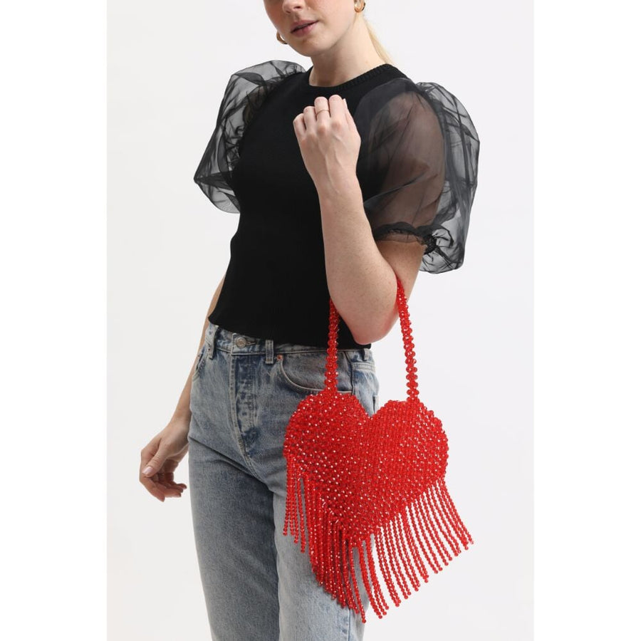 Bleeding Hearts Beaded Bag Moda Luxe 