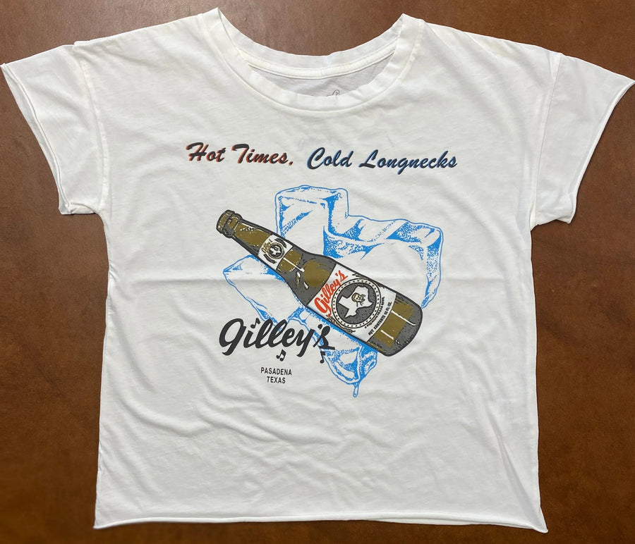 Gilley's Hot Times Cold Longnecks Tee General Midnight Rider 