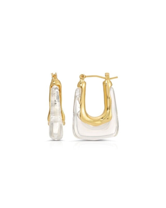 Giselle Earrings in Clear jewelry Hereafter 