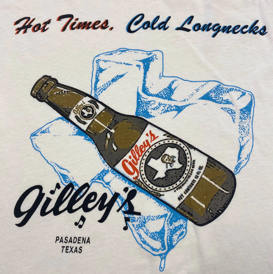 Gilley's Hot Times Cold Longnecks Tee General Midnight Rider 