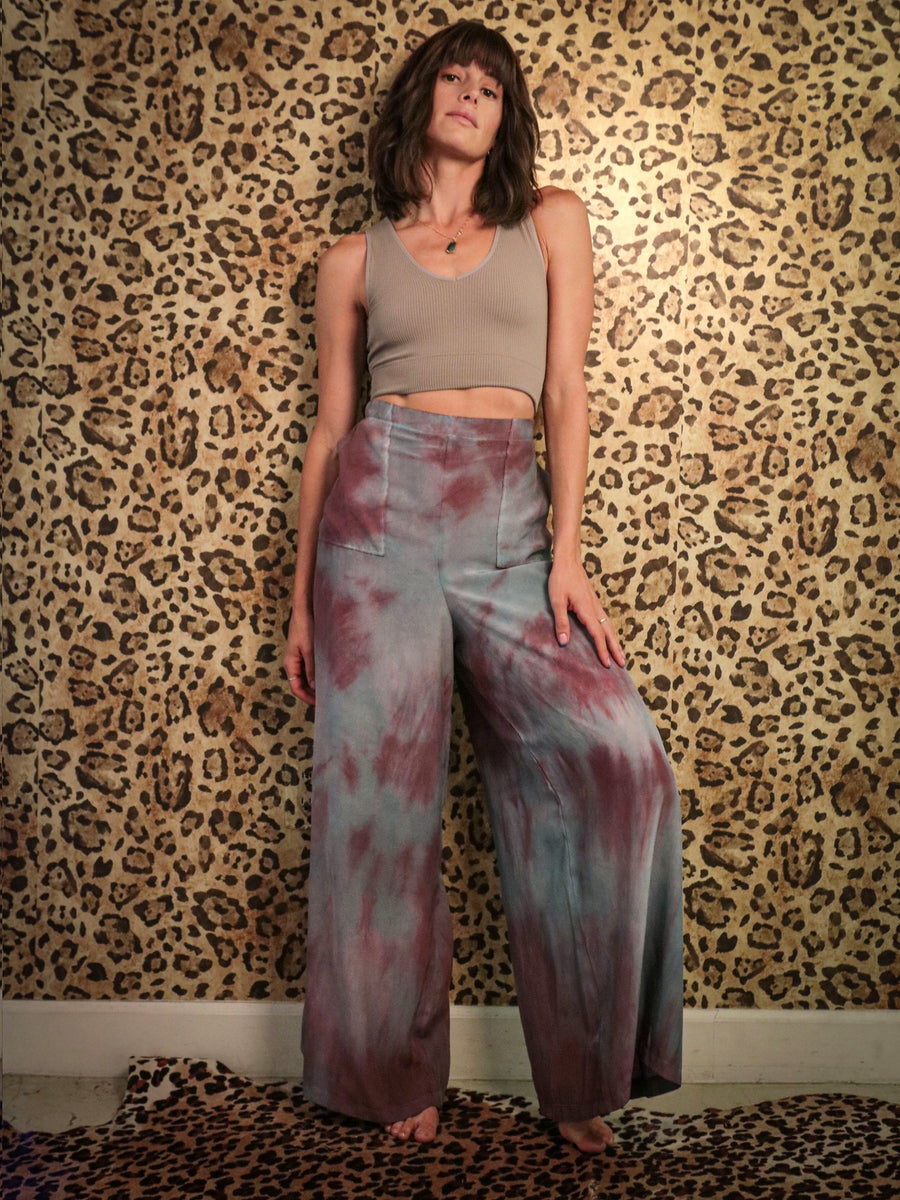 Silk Patched Pant in Blue Orchid: PREORDER pants Haley Solar 