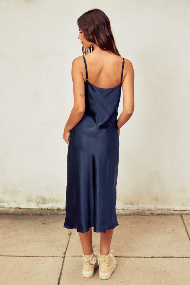 Satin Bias Slip Dress