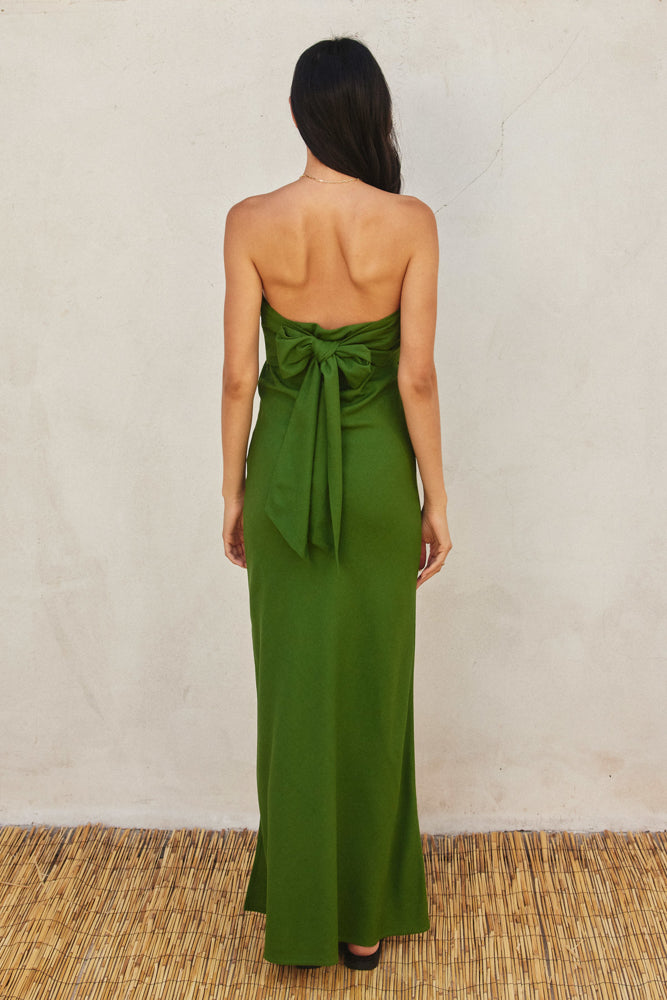 Ibiza Green Column Dress