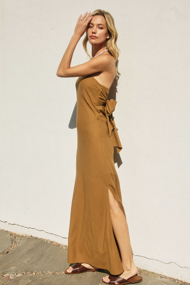 Golden Palm Dress