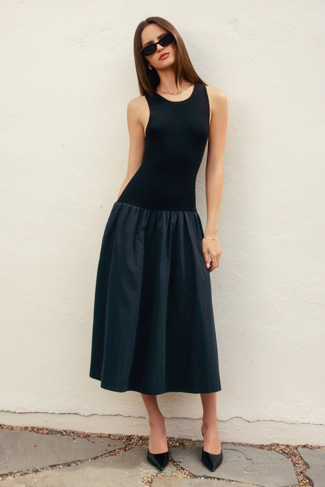 Midnight Ink Crewneck Knit Dress