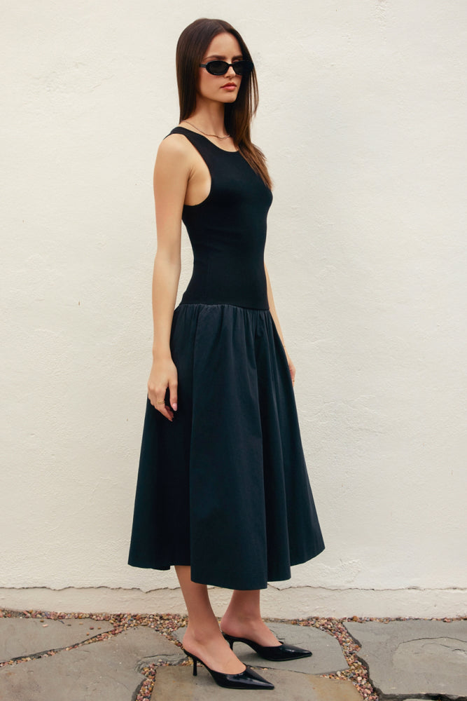 Midnight Ink Crewneck Knit Dress