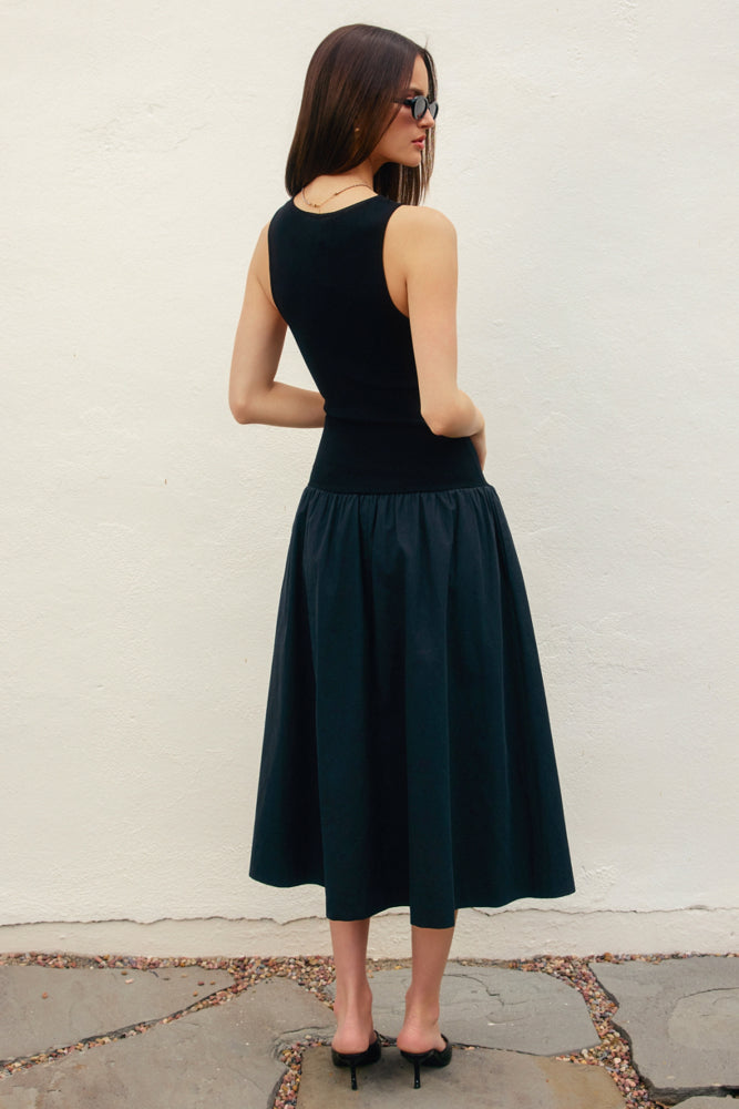 Midnight Ink Crewneck Knit Dress