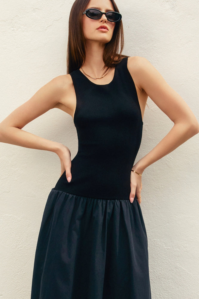 Midnight Ink Crewneck Knit Dress
