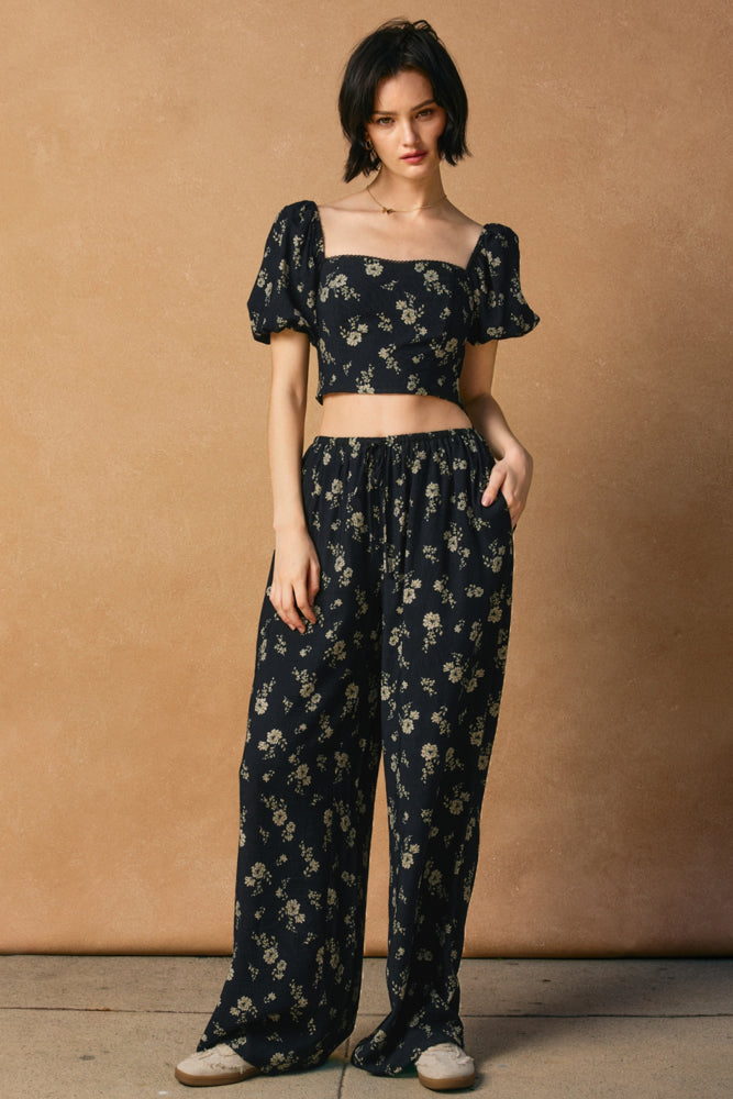 Dancing Moon Drawstring Pants