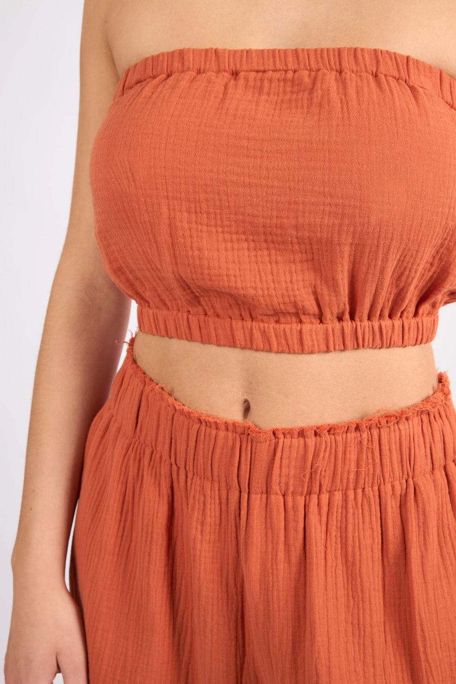 Terracotta Crinkle Top