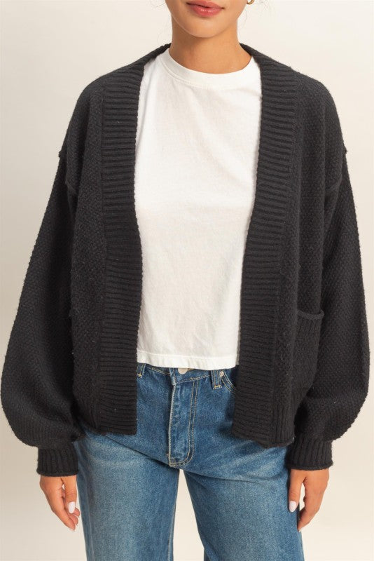 Pocket Wrap Sweater Cardi