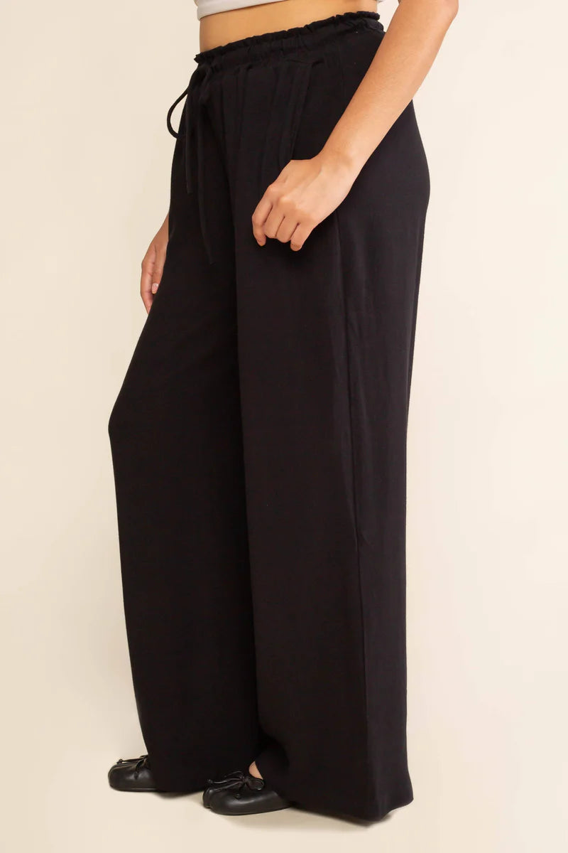 Cove Linen Pant in Black