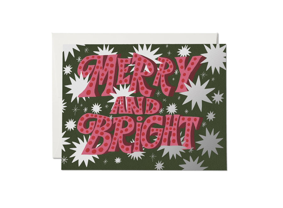 Sparkling Merry Card cards & stationary Red Cap Cards 