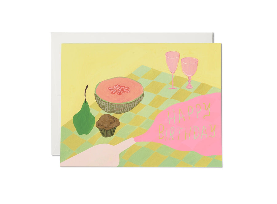 Spilled Wine Birthday Card cards & stationary Red Cap Cards 