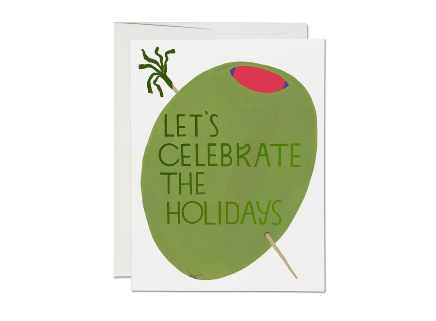 Let's Celebrate Holiday Card cards & stationary Red Cap Cards 