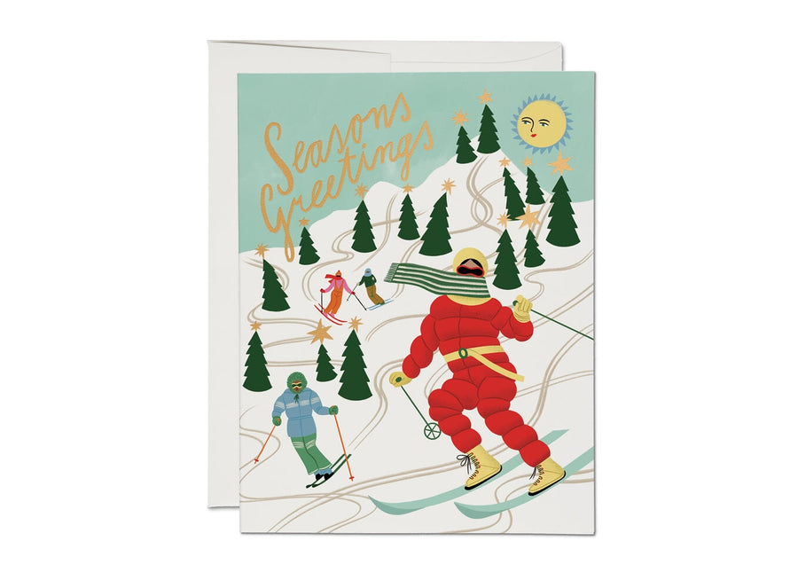 Snowy Slopes Card cards & stationary Red Cap Cards 