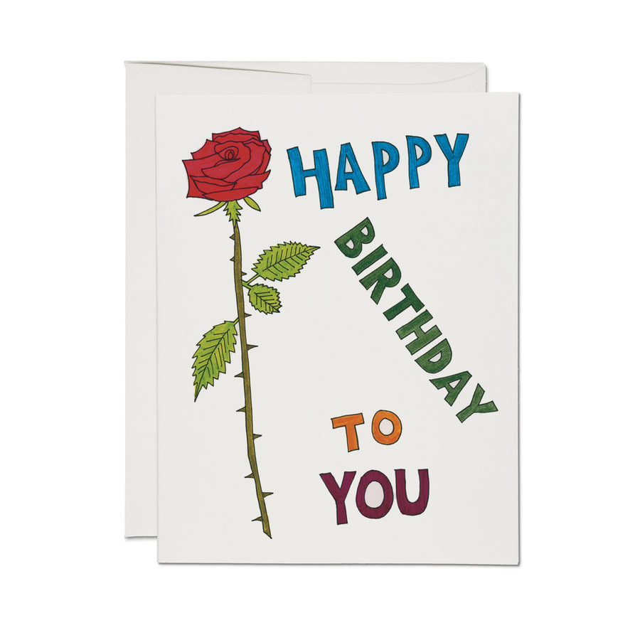 Birthday Rose Card