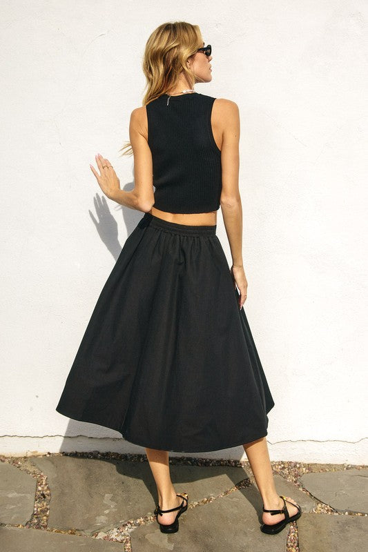 Full Swing Midi Skirt