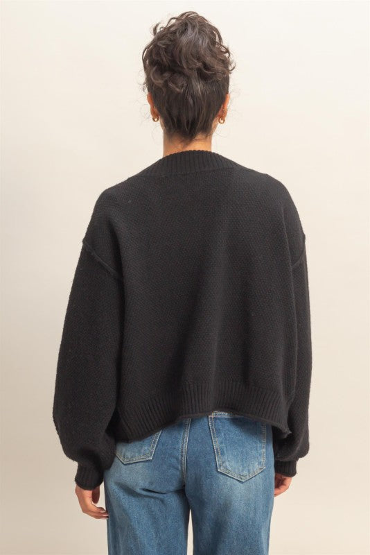 Pocket Wrap Sweater Cardi