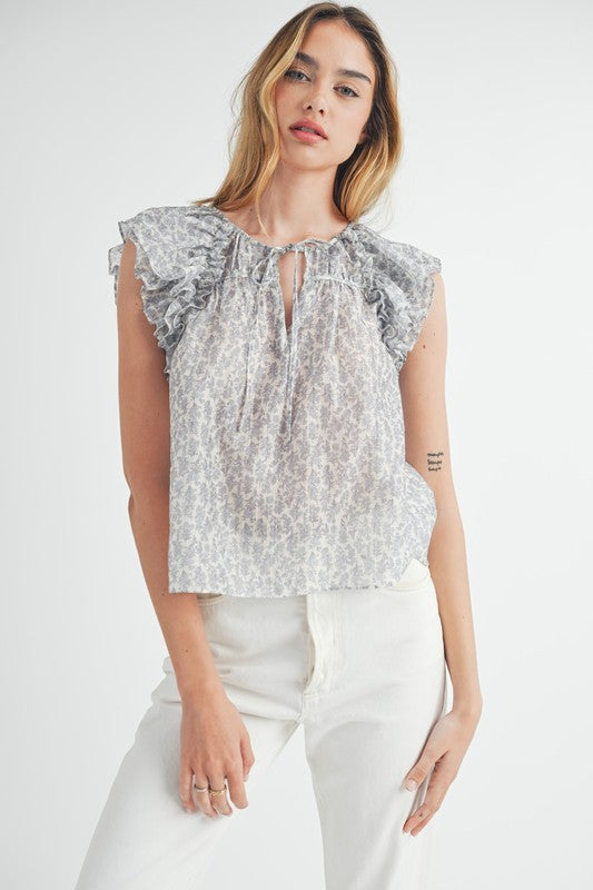Floral Ruffles Top