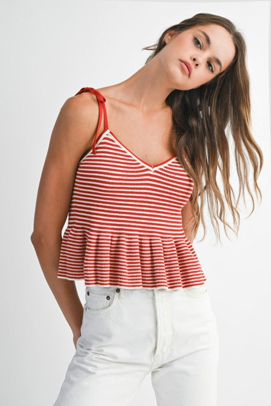 Ruby Stripes Top