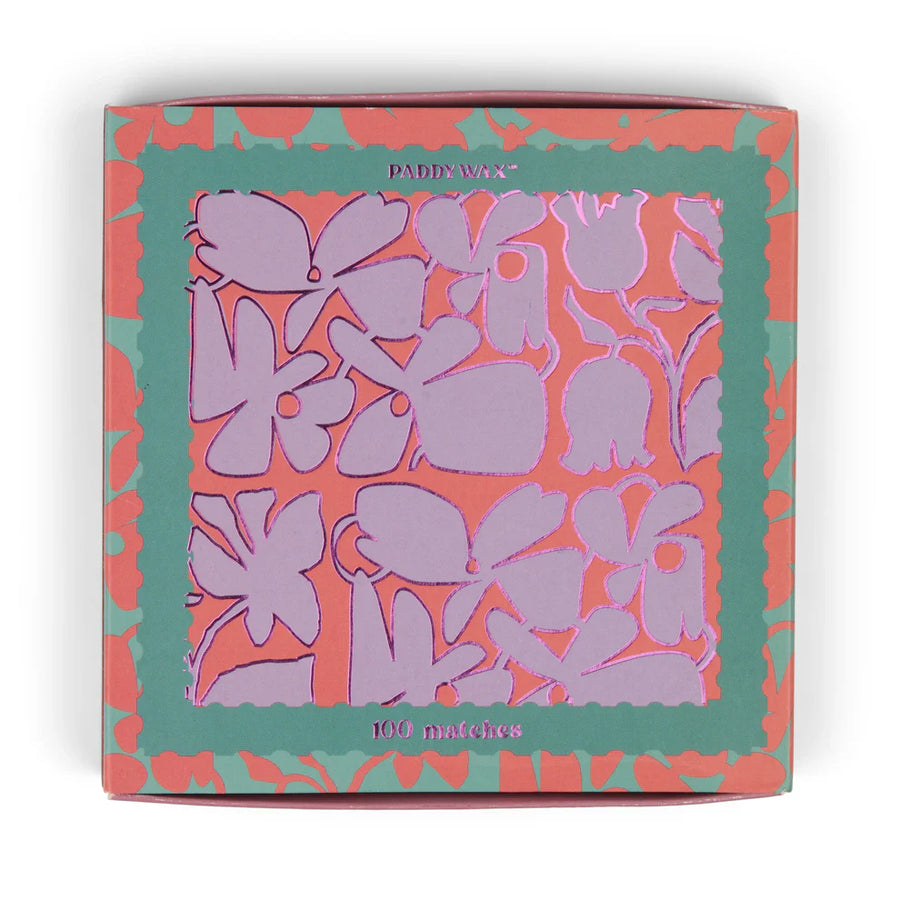 Abstract Floral Jumbo Boxed Matches