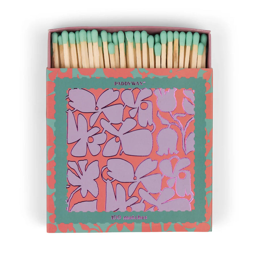 Abstract Floral Jumbo Boxed Matches