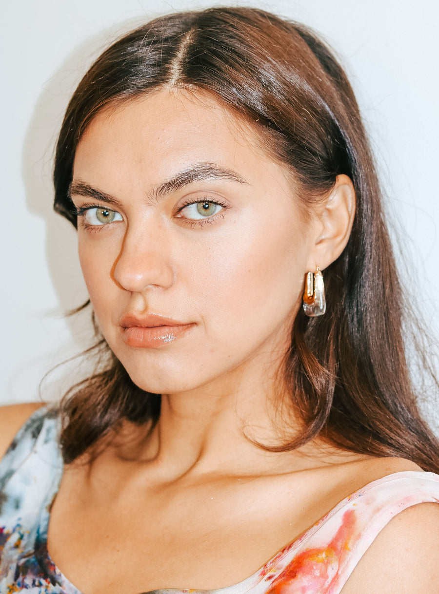 Giselle Earrings in Clear jewelry Hereafter 