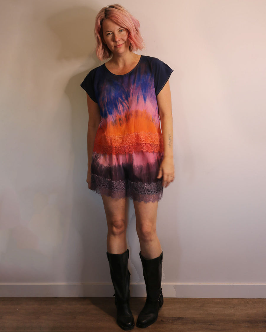 Sunset Haze Hand Dyed Silk Top