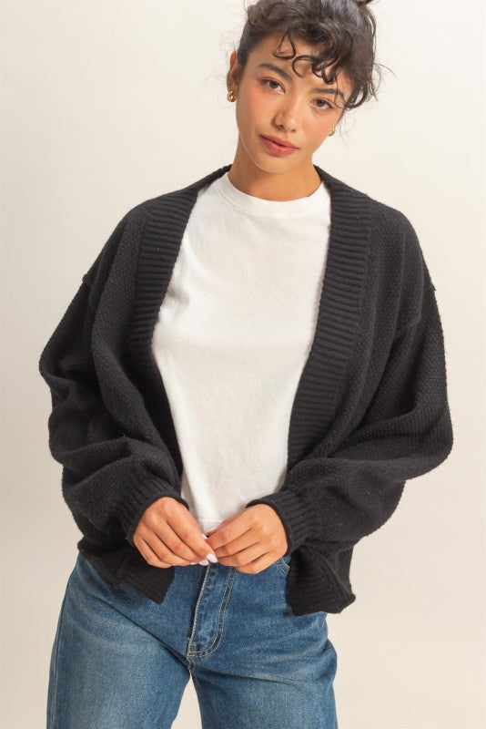 Pocket Wrap Sweater Cardi