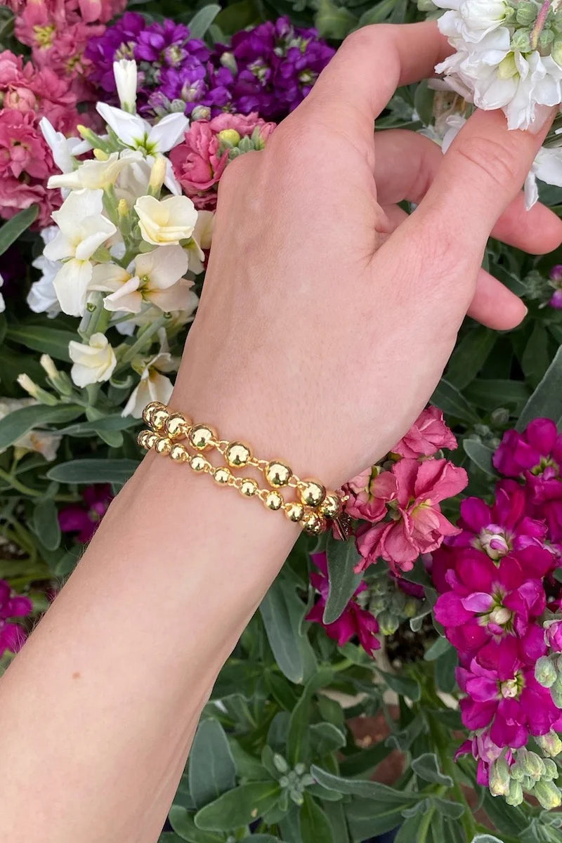 Large Bocce Bracelet in Gold General Native Gem 