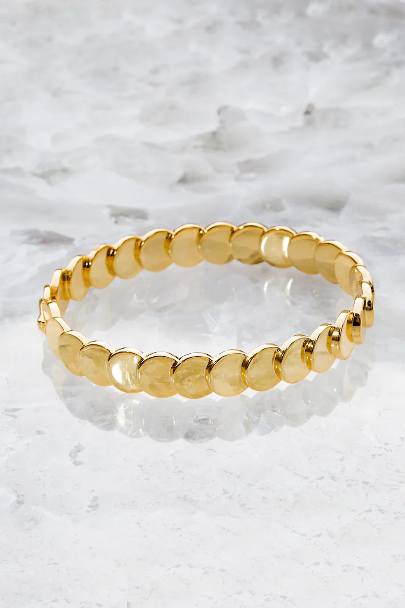 Gold Revolving Coin Bangle jewelry Native Gem Collection 