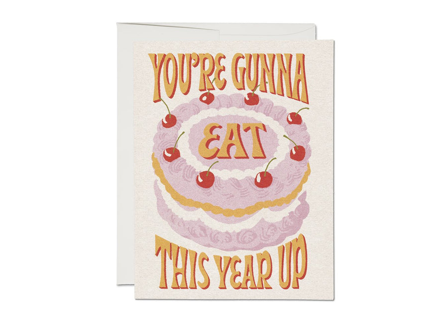 You're Gonna Eat This Year Up Card cards & stationary Red Cap Cards 