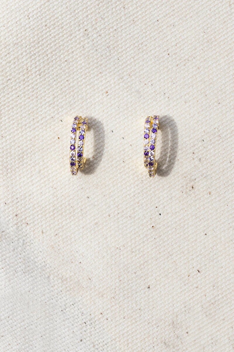 Iris Evil Twin Huggies jewelry Native Gem Collection 