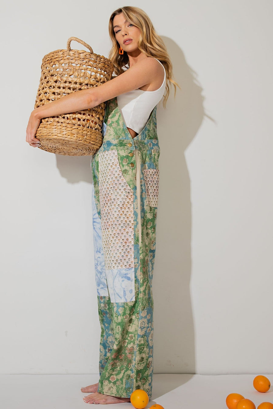 Happy Gardens Overalls pants Easel 