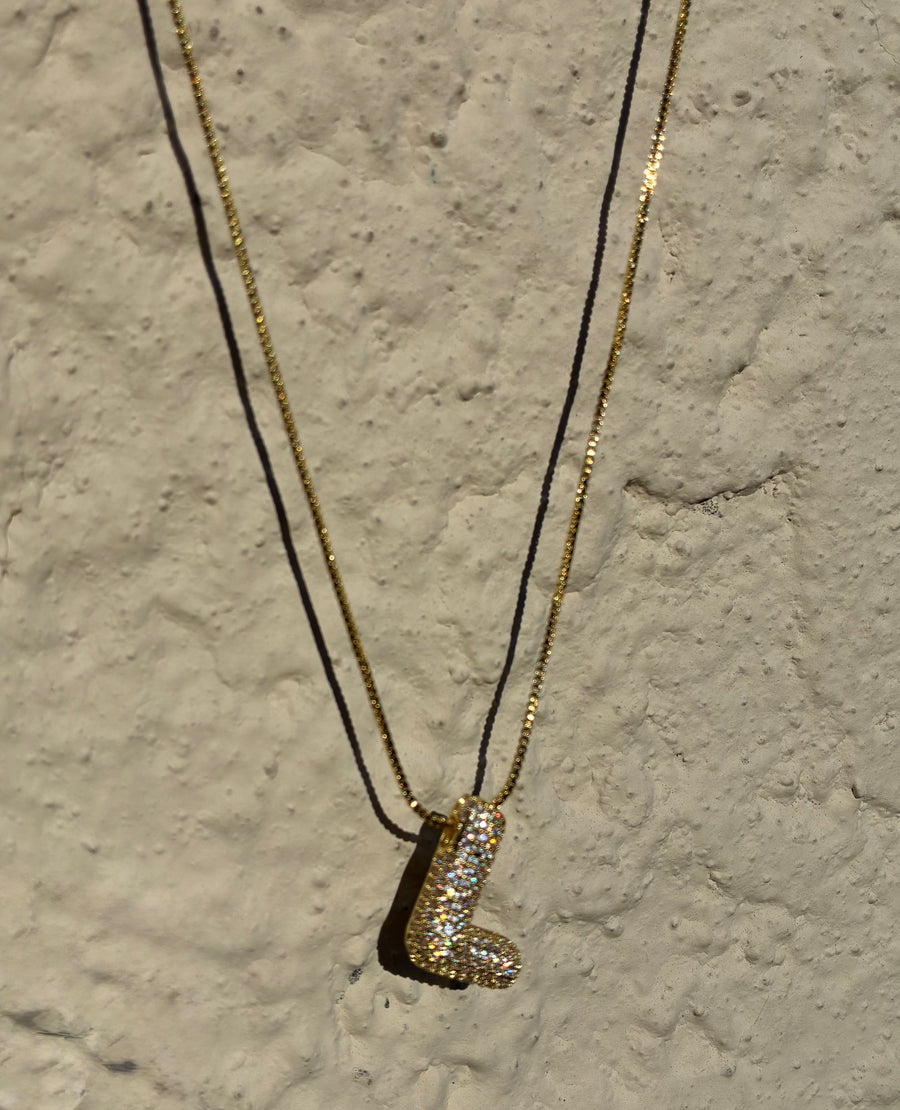 Bubble Letter Necklace
