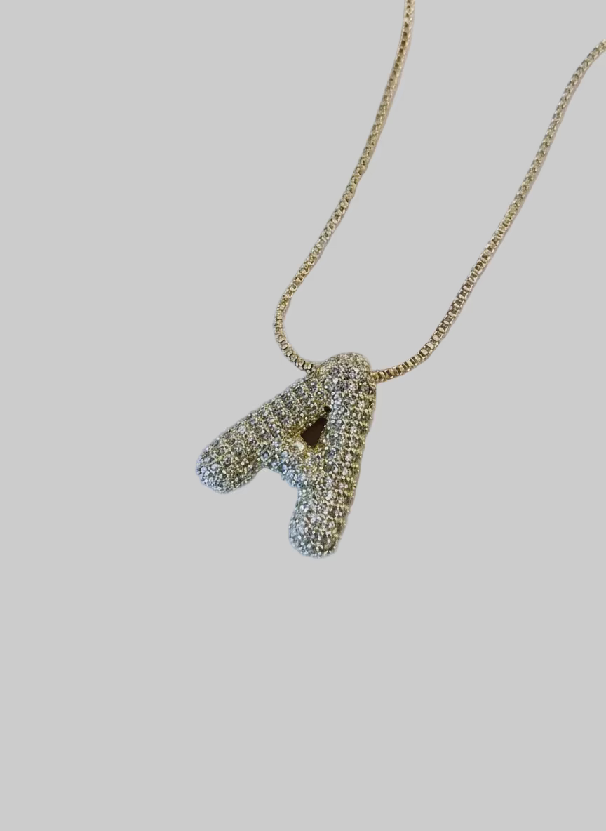 Bubble Letter Necklace