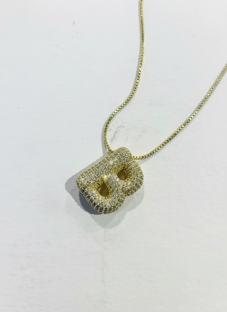 Bubble Letter Necklace