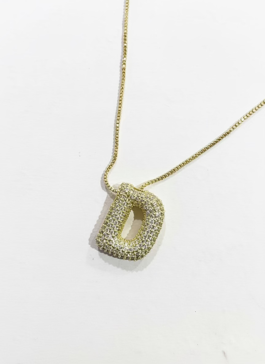 Bubble Letter Necklace