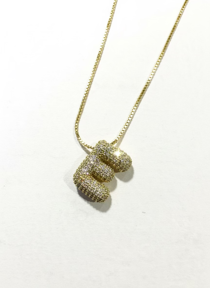 Bubble Letter Necklace