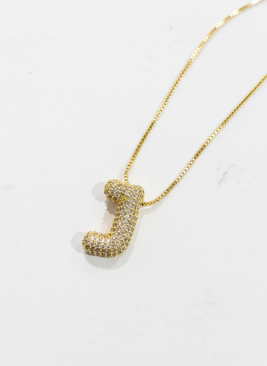 Bubble Letter Necklace