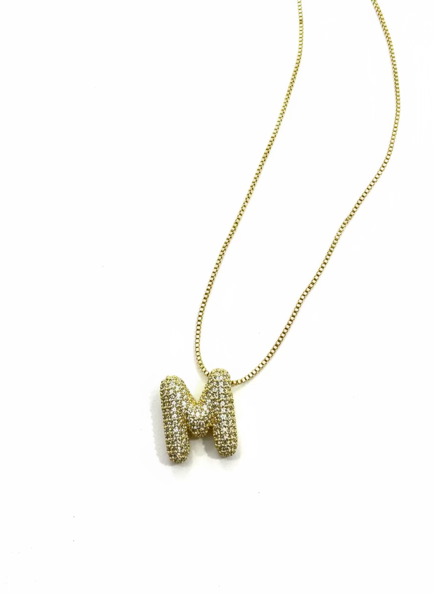 Bubble Letter Necklace