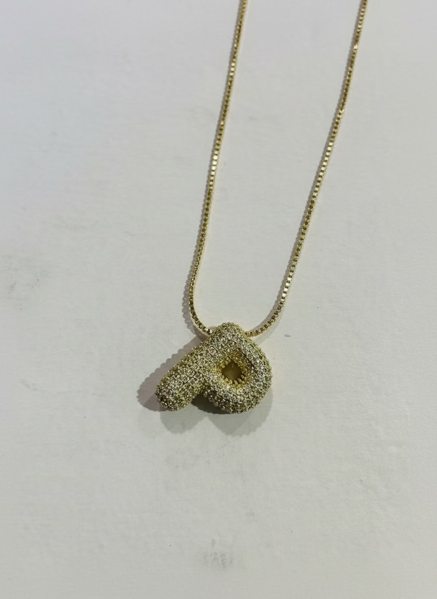 Bubble Letter Necklace