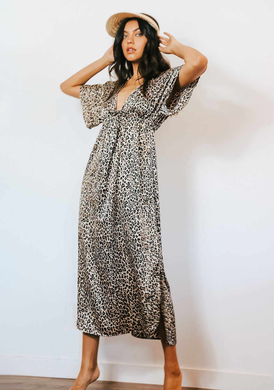 Topanga Leopard Dress skirt Josa Tulum 