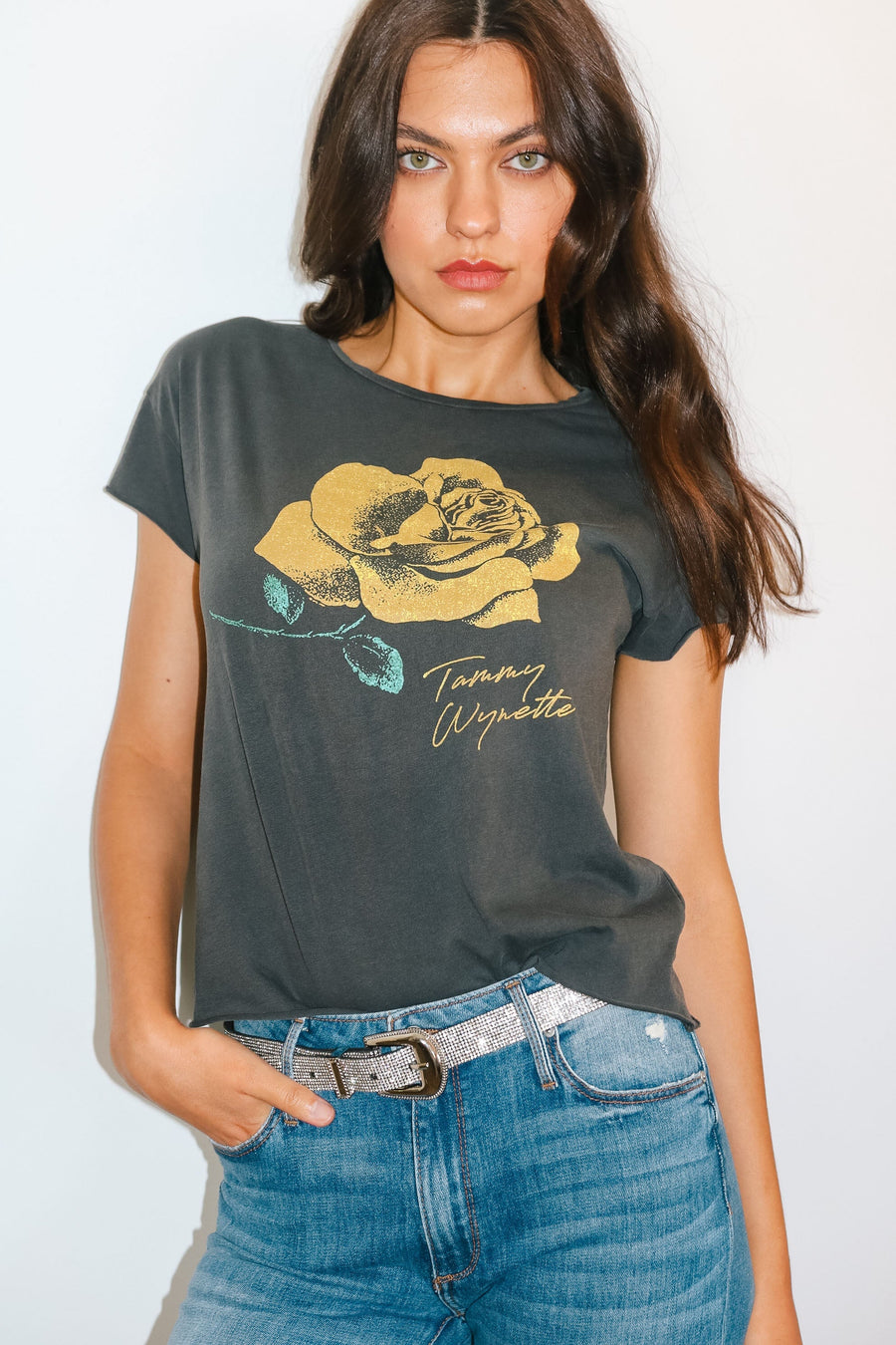 Tammy Wynette Vintage Washed Tee General Midnight Rider 