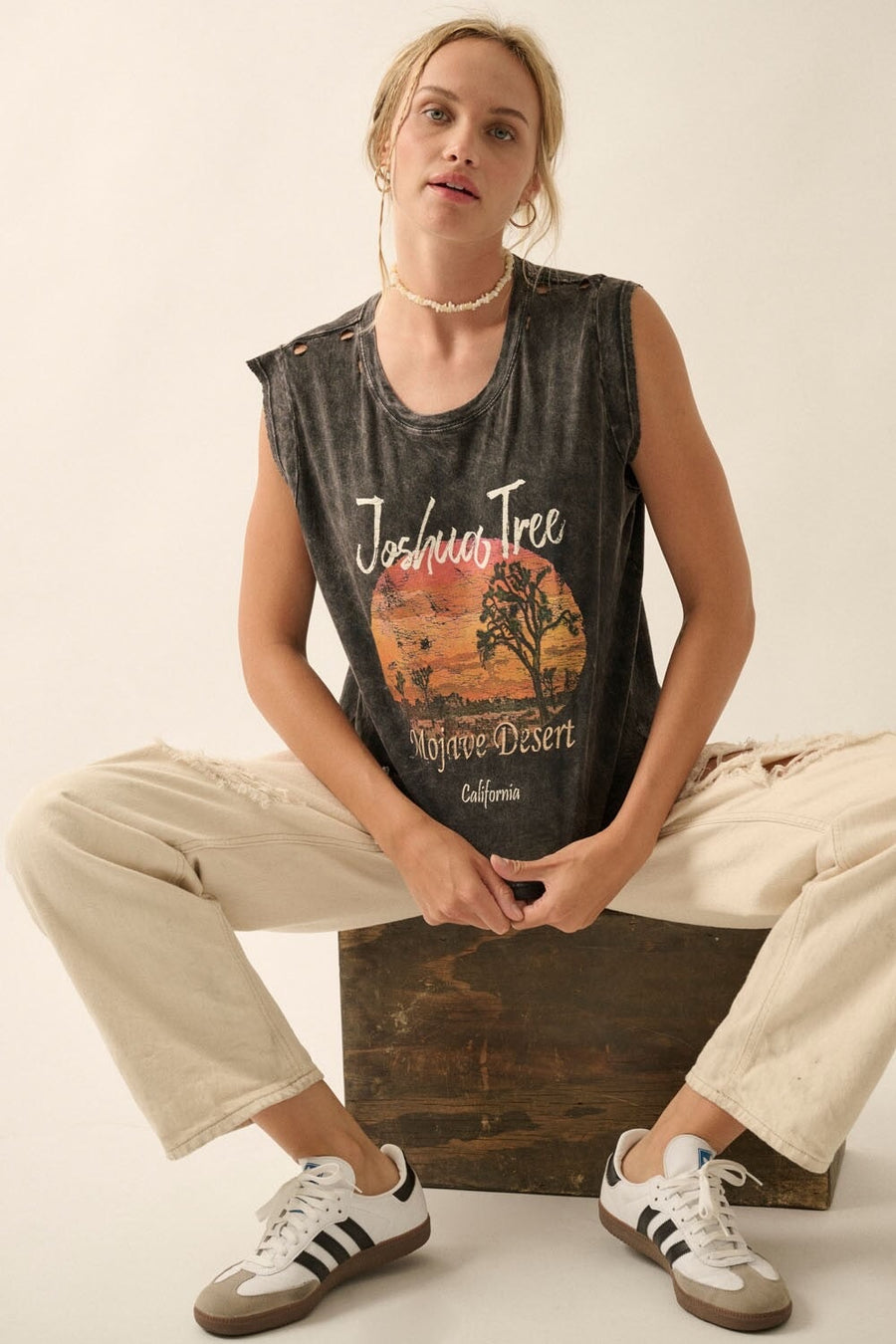 Joshua Tree Muscle Tee Vintage Canvas 