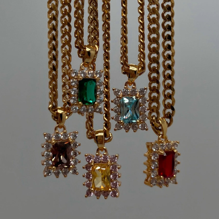 Delta Zircon Chain Necklace Hereafter 
