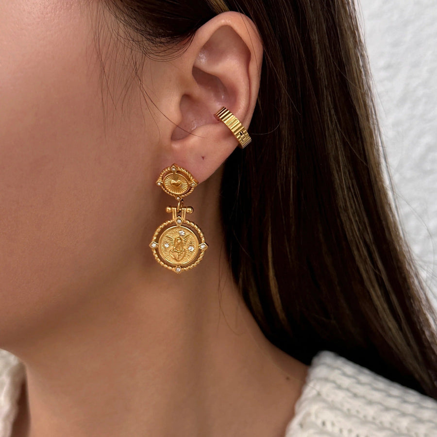 Hearts of Fire Coin Earring Hereafter 