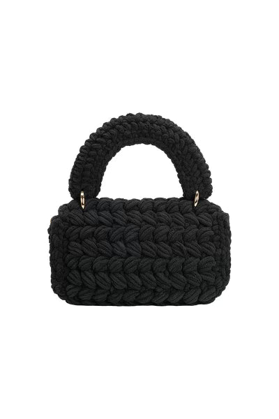 Avery Chenille Black Crossbody Bag General Melie Blanco 