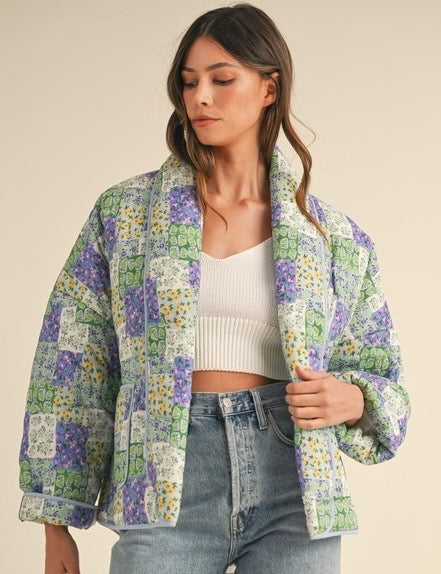 Patchwork Floral Quilt Jacket